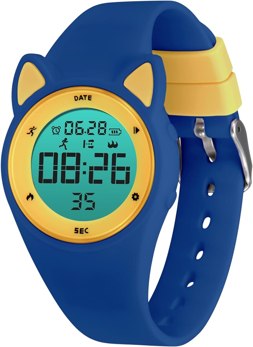 Yahoo! Yahoo!ショッピング(ヤフー ショッピング)子供腕時計 キッズ 子供用スマートウォッチ活動量計 デジタル腕時計 多機能防水（ 03-ブルー）