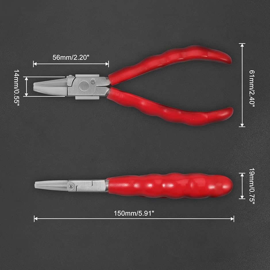 メガネ調整ペンチ メガネ用ヤットコ メガネやっとこ 丸ペンチ 丸やっとこ 丸ヤットコ 眼鏡調整プライヤー メガネ修理キット 150mm｜horikku｜06