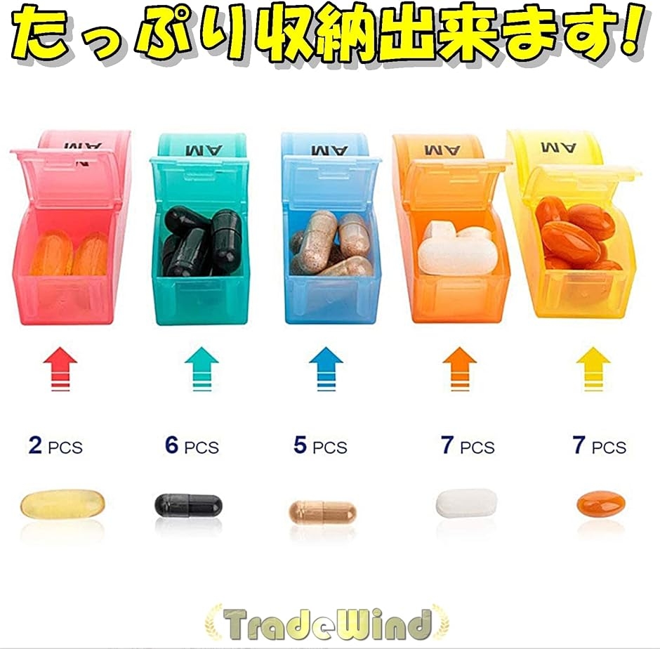 ピルケース 薬ケース サプリメントケース 薬収納ケース 薬入れ 1カ月