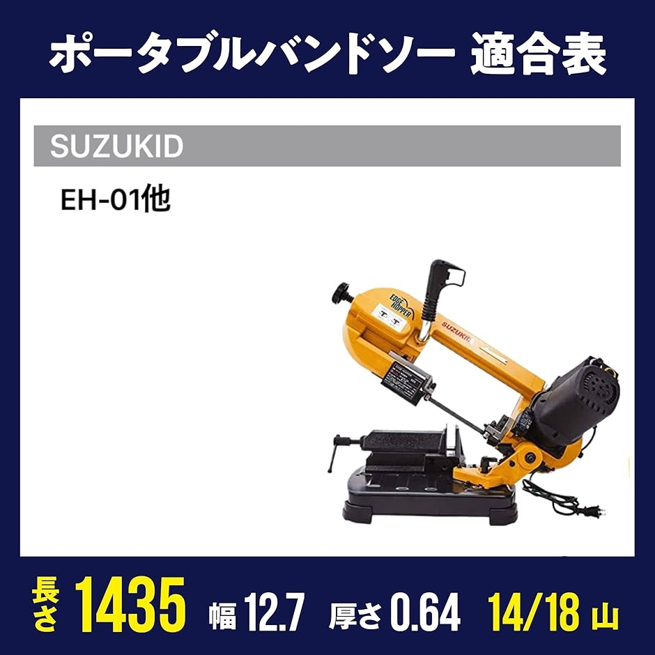 互換品】のこぎりキング バンドソー替刃／ SUZUKID EH-01エッジ 