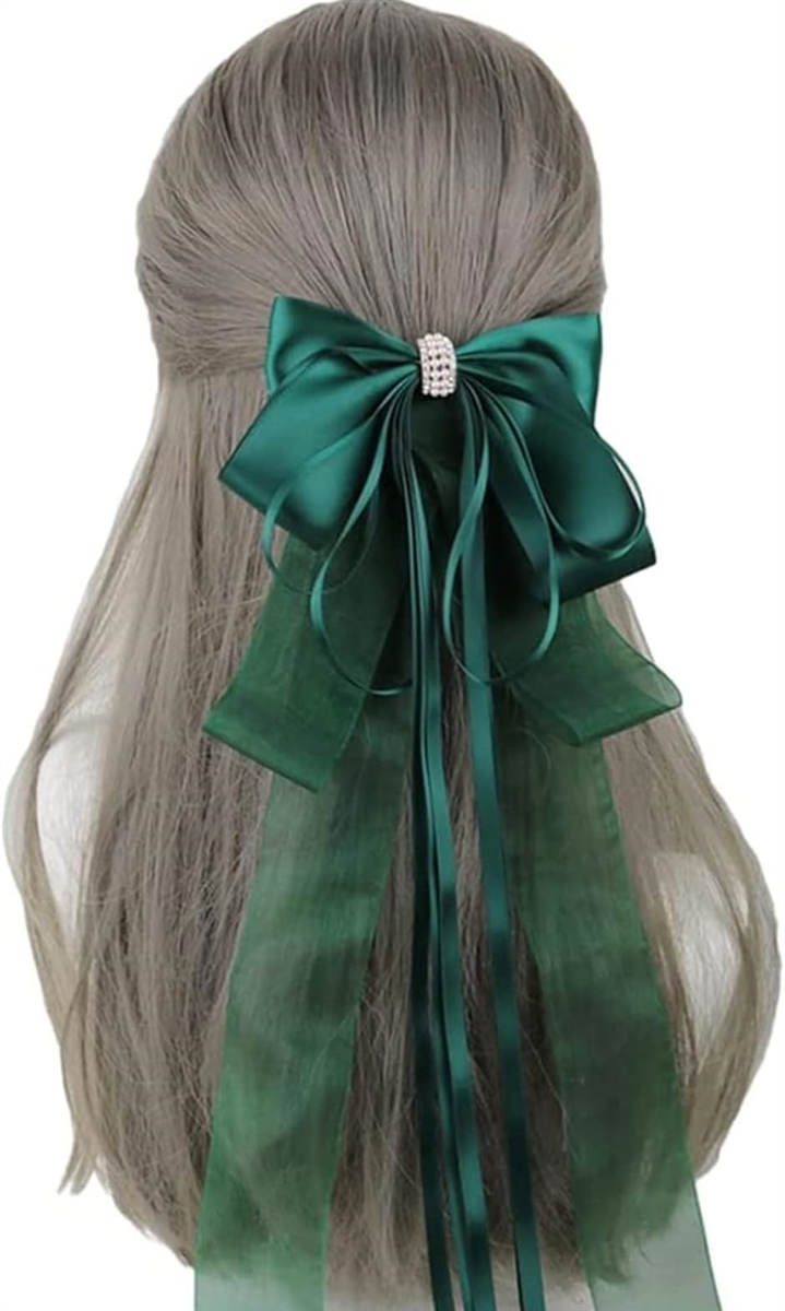 リボン 髪飾り 大きめリボン バレッタ ヘアアクセサリー