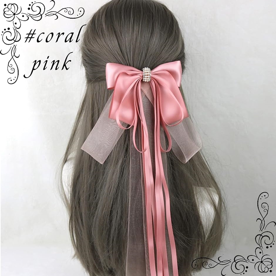リボン 髪飾り 大きめリボン バレッタ ヘアアクセサリー ゴスロリ