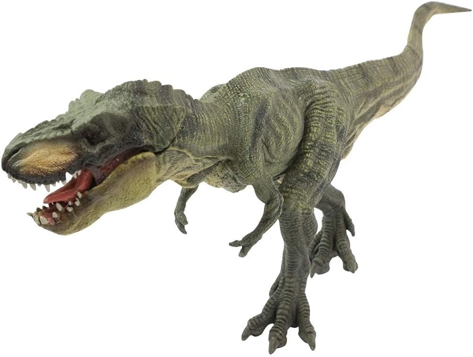 30cm級 恐竜 ティラノサウルス フィギュア 両足自立 PVC 口開閉 MDM( グリーン)｜horikku