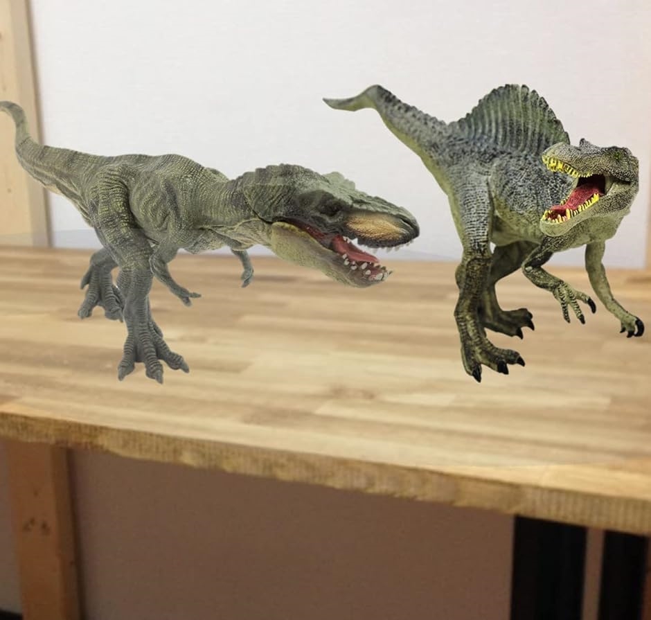 30cm級 恐竜 ティラノサウルス フィギュア 両足自立 PVC 口開閉 MDM( グリーン)｜horikku｜07
