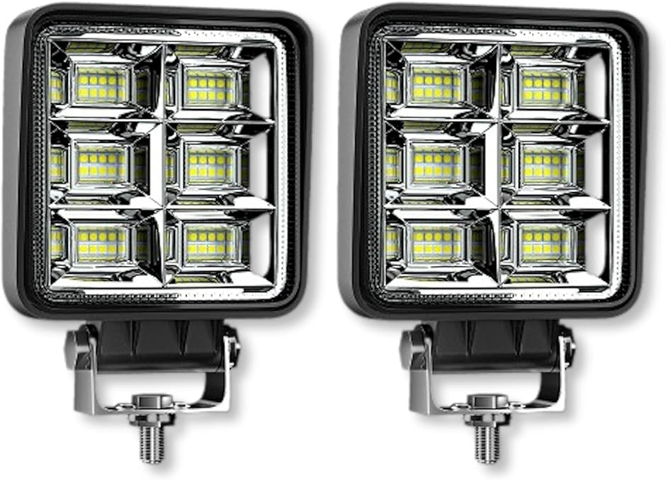 互換品】 LED ワークライト 144w 12v-24v 3000 ルーメン 2個 爆光