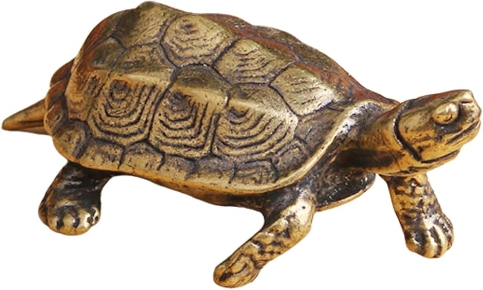 亀 置物 オブジェ インテリア カメ 銅 5.5cm : スピード発送