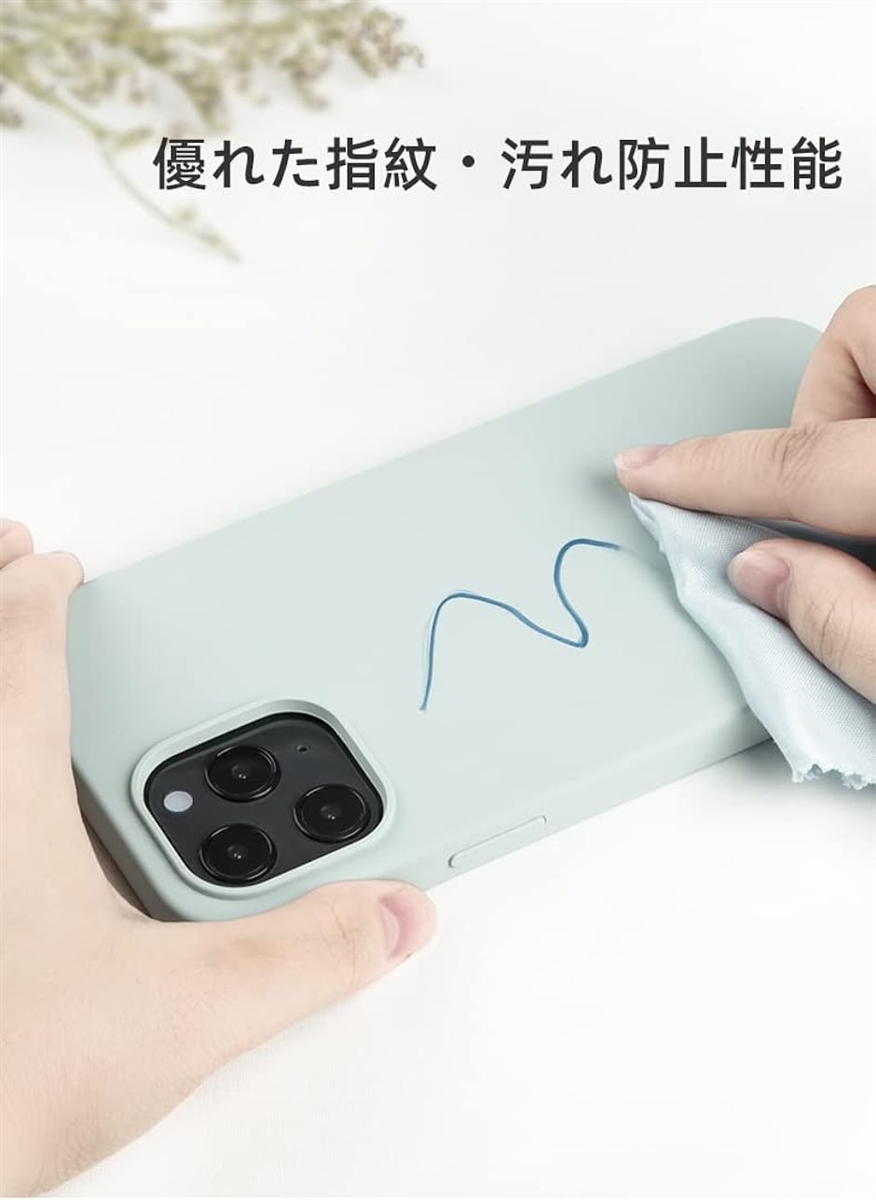 BLUECRAFT 液体シリコン iPhoneケース 指紋防止 ワイヤレス充電対応( ピンク,  iPhone 13 Pro Max)｜horikku｜06