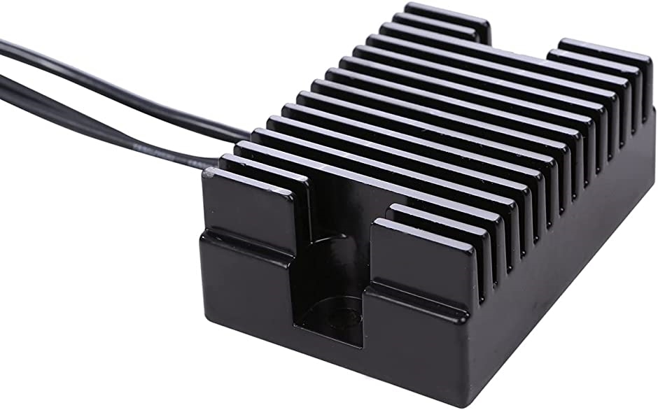 ハーレー レギュレーター レギュレター 黒 89〜99年 EVO ビッグツイン 汎用 社外品( ブラック)