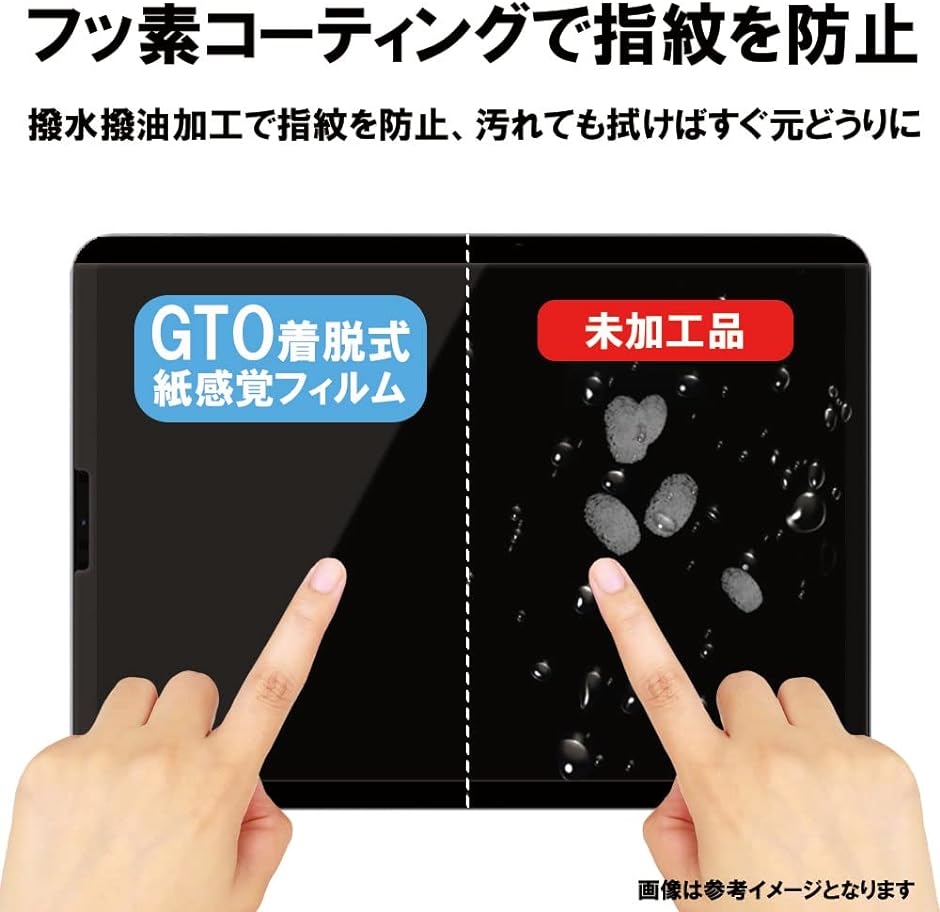 GTO フィルム ペーパー 紙 感覚 着脱式 アンチグレア iPad Air 3 第 世代 / Pro 10.5 インチ 用 保護フィルム｜horikku｜07