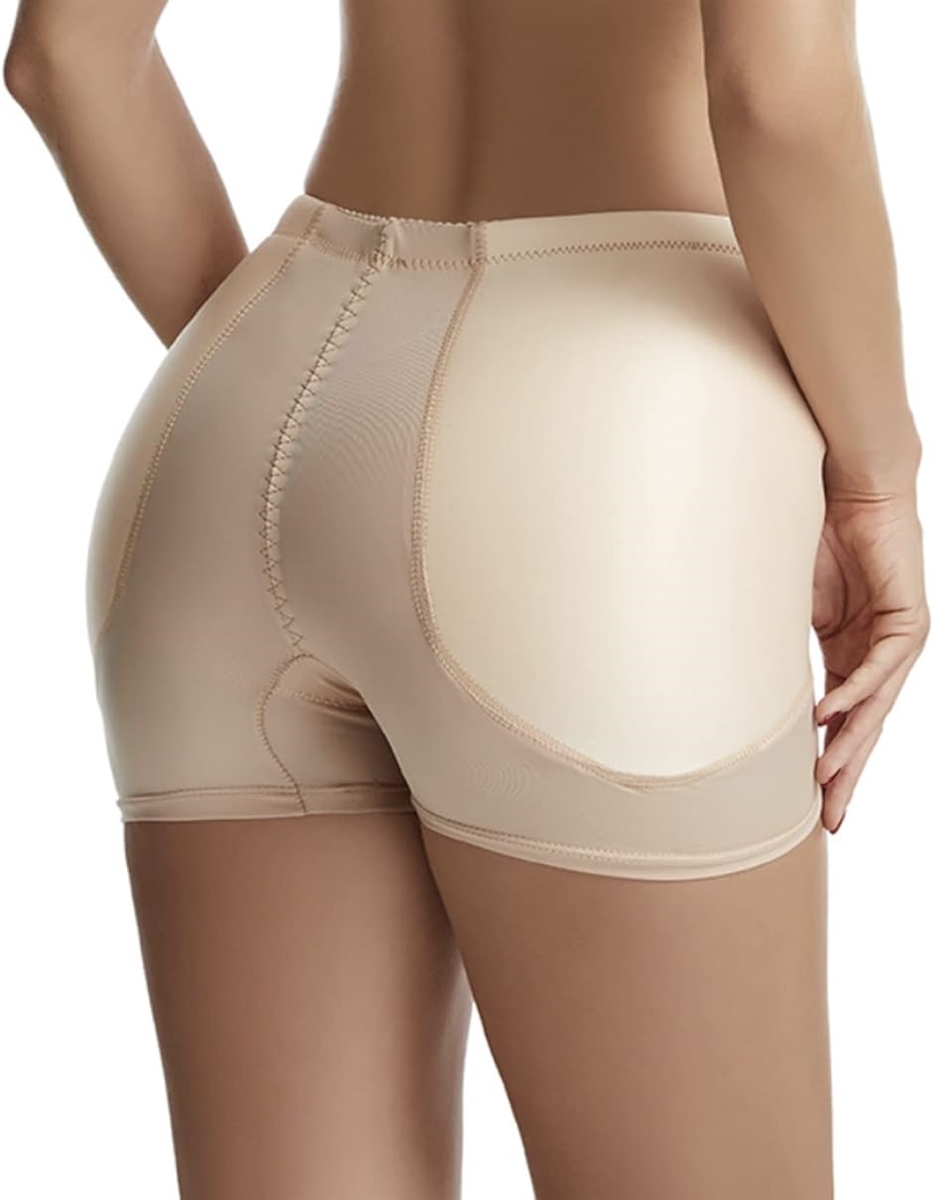 超高品質で人気の美尻 ガードル ヒップパッド ヒップアップ ショーツ レディース( ベージュ,  5XL)