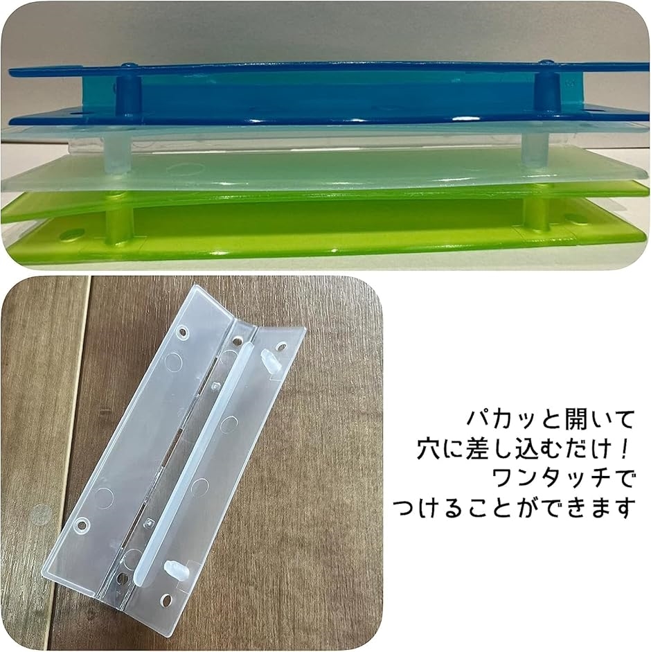 ファイル クリップ ファイルファスナー ルーズリーフ 2穴 10個セット