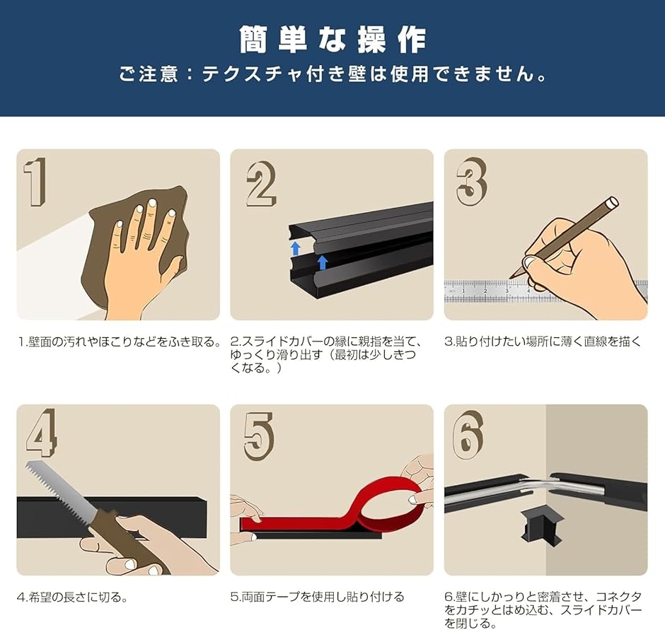 未来工業　1号モール(テープ付) 配線カバー　配線隠しカバー　ケーブルカバー Amazon.co.jp: オーム電機 テープ付きABSモール 1号 1m ホワイト
