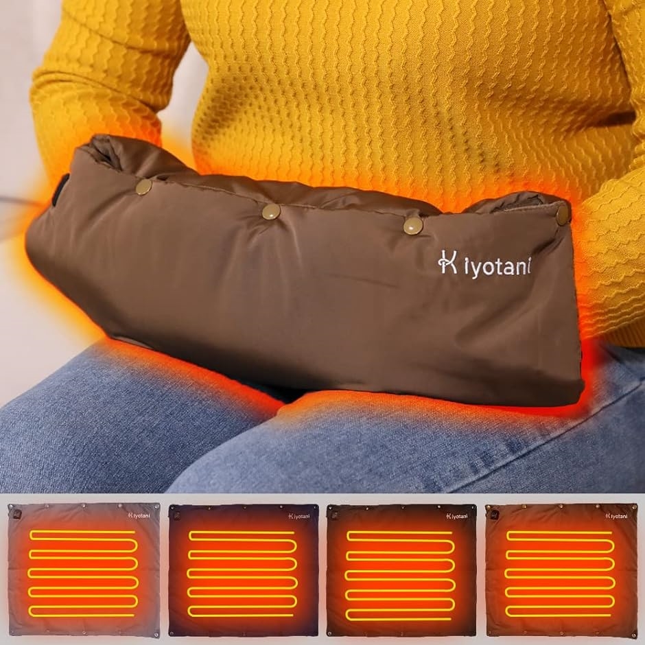 Yahoo! Yahoo!ショッピング(ヤフー ショッピング)最新USBホットマット 電気マット 40x45cm スナップ連結でサイズ自由 電気カーペット 3段階温度調整（ ブラウン）
