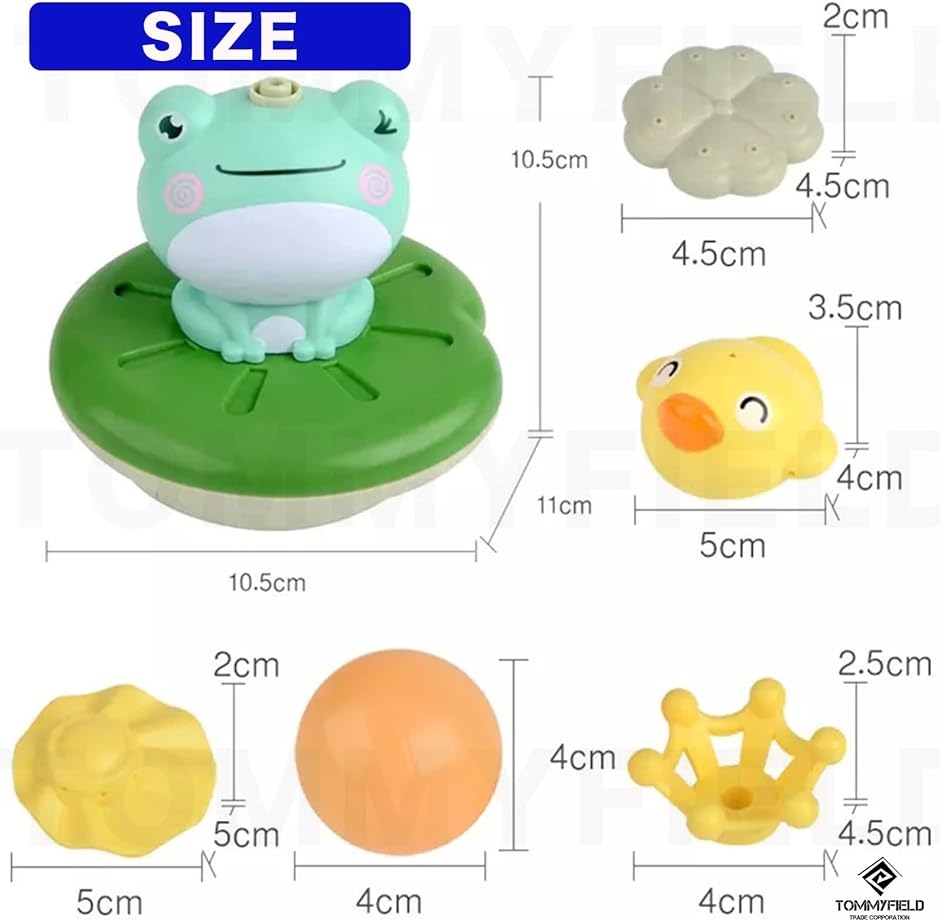 お風呂 おもちゃ 玩具 カエル 電動 シャワー 噴水( グリーン)｜horikku｜06
