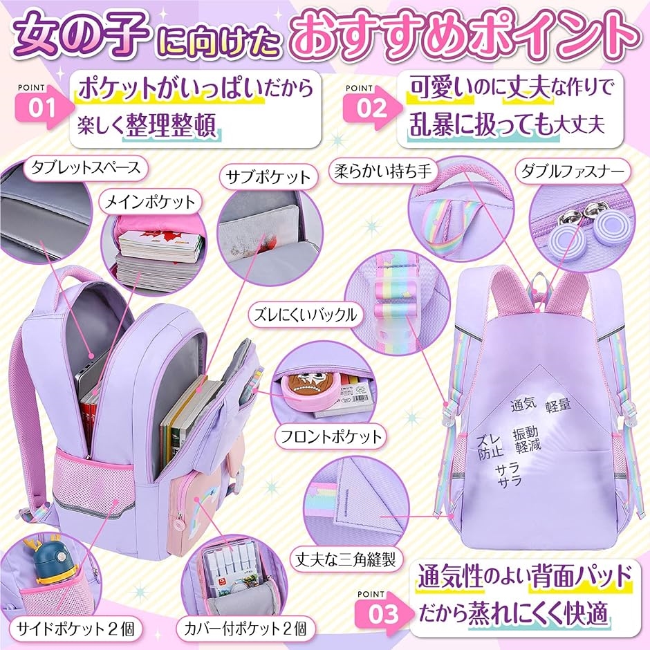 リュック キッズ 小学生 防犯ブザー チェストストラップ リュック