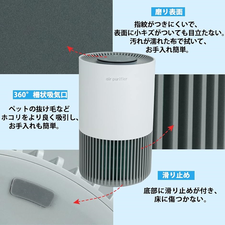 空気清浄機 ペット ペットの毛 猫の毛 小型 卓上 14畳 部屋用 ヘパ
