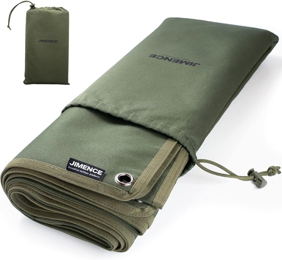 テントシート 防水 グランドシート 耐水圧3000mm 収納袋つき( グレー