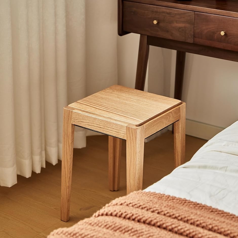 スツール アメリカオークウッド 木製 椅子 チェア ウッドスツール 天然