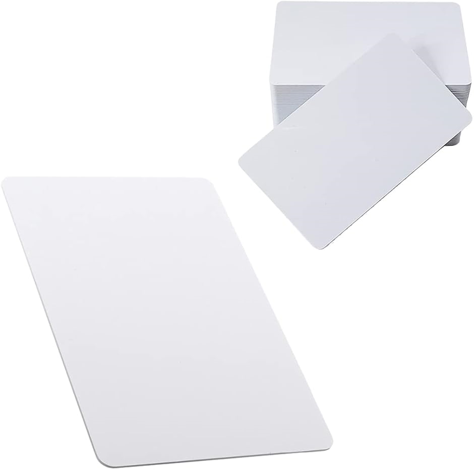 AllBright プラスチックカード PVCカード 無地 社員証 インクジェット