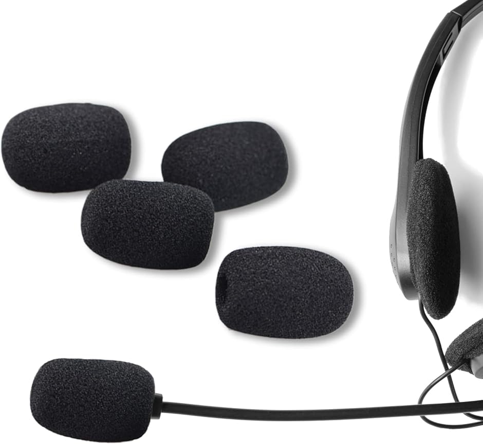 マイクの音質が良くなる カバー スポンジ 5個セット コンデンサー 風防