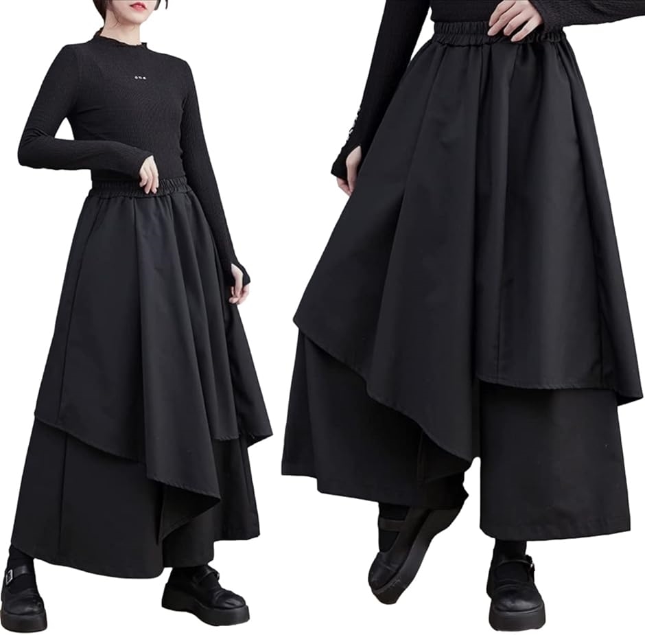 Y's　ワイズ　ウエストコードパンツスカート　袴パンツ　サルエル　変形　2　黒 Amazon | [UFNISAK] サルエルパンツ メンズ ワイドパンツ 袴