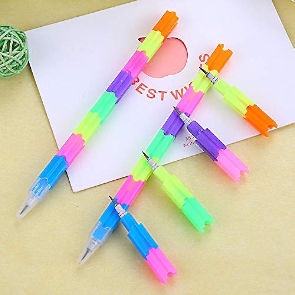 ロケット鉛筆 ロケットえんぴつ 小学生( レインボー, 24本セット 