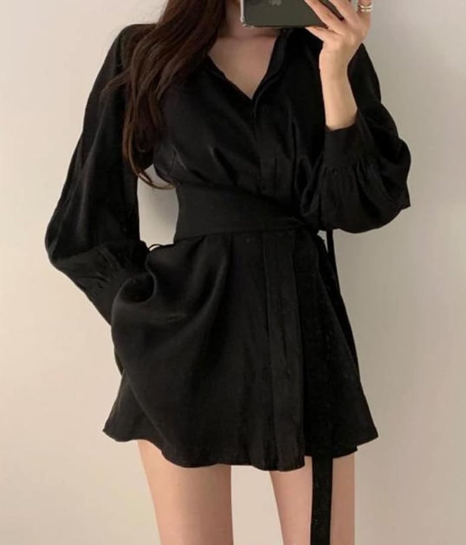 2点 上下 セット アップ ロング シャツ ショート パンツ スーツ 長袖