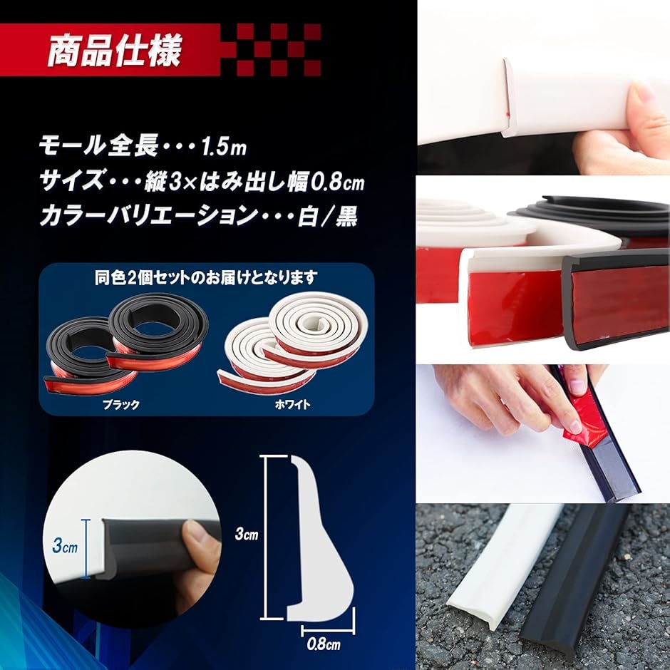 モデルノ ラ テール 汎用 フェンダーモール オーバーフェンダー