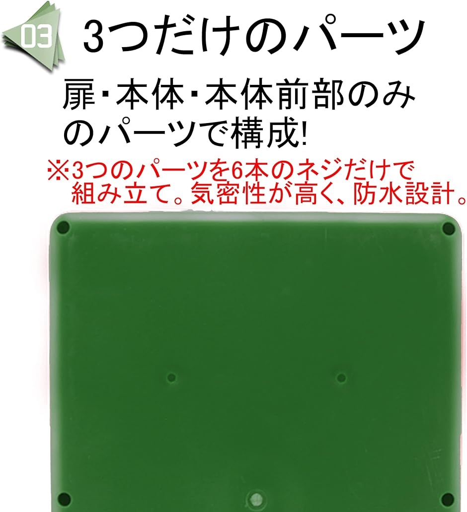 カラフル 鍵付き 投票箱 意見箱 多目的 ボックス 硬質プラスティック製 軽量( 緑色,  28cmx21cmx10cm) | ブランド登録なし | 05