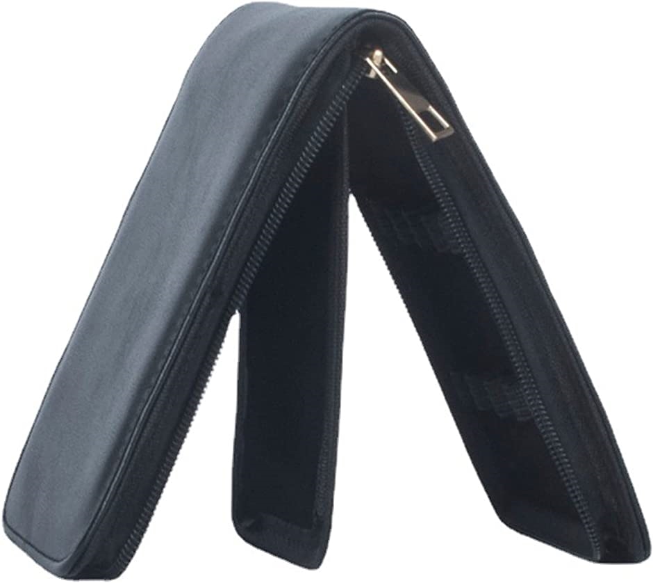 ペンケース 万年筆ケース シンプル スリム 12本 収納 PU レザー