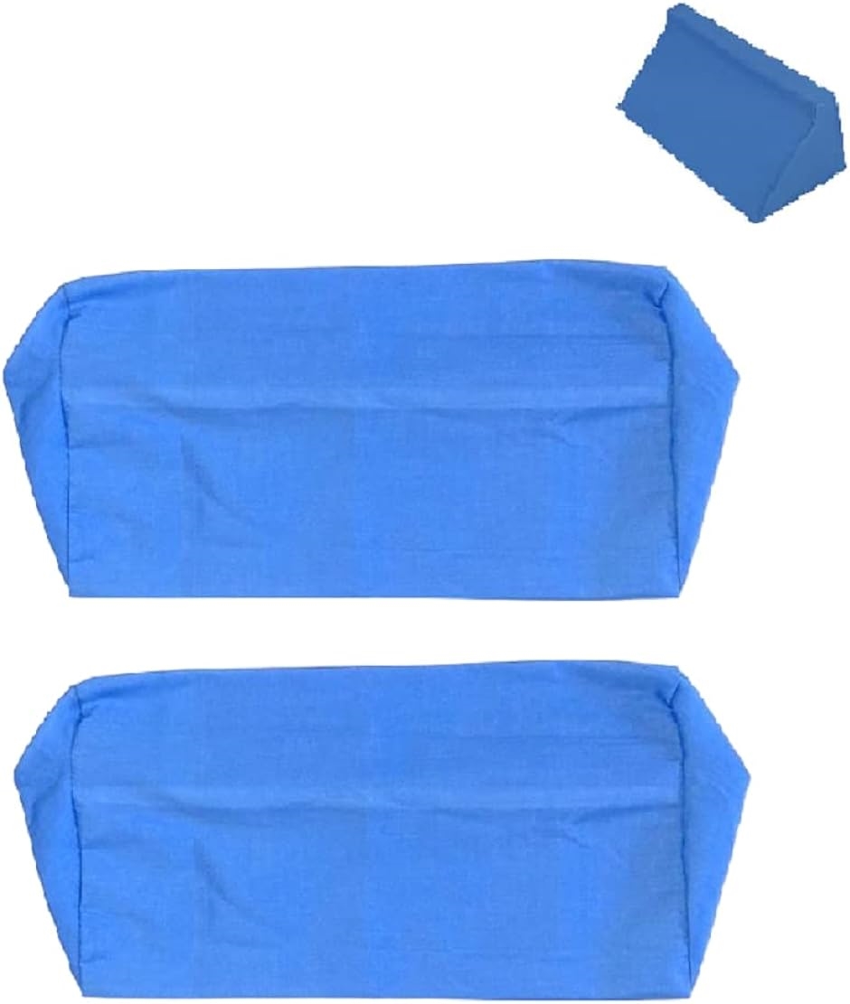 カバー 介護クッション 体位変換 洗い替え 2枚セット クッションカバー( ブルー,  くさび形)｜horikku