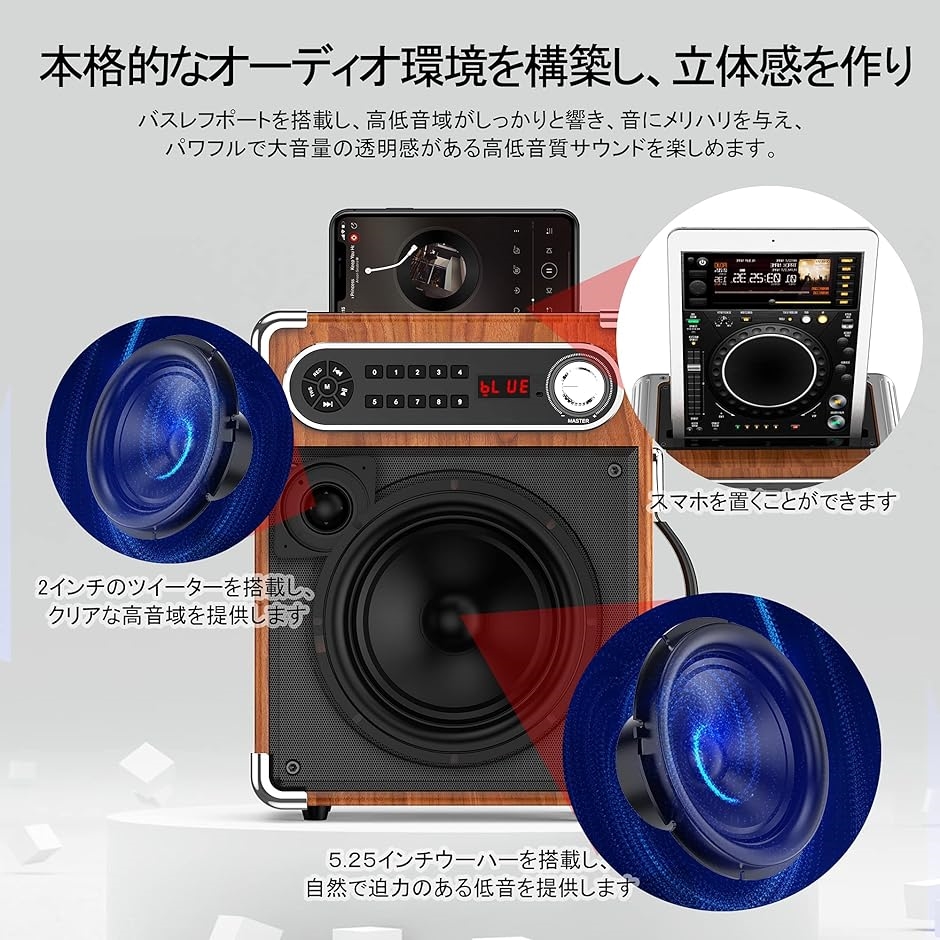 スピーカーセット 拡声器 ワイヤレスマイク2本 Bluetooth 5.0 スピーカーセット 拡声器 ワイヤレスマイク2本 Bluetooth 5.0