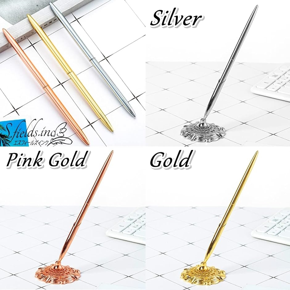 受付ペン スタンド付き デスクペン 1本 ペンスタンド ボールペン ペン