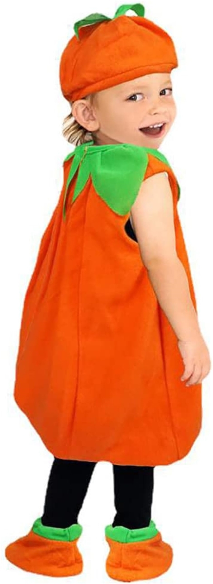 パンプキン コスチューム 身長90〜110cm 子供用 ハロウィン 衣装 かぼちゃ コスプレ 90cm( 90)｜horikku｜03