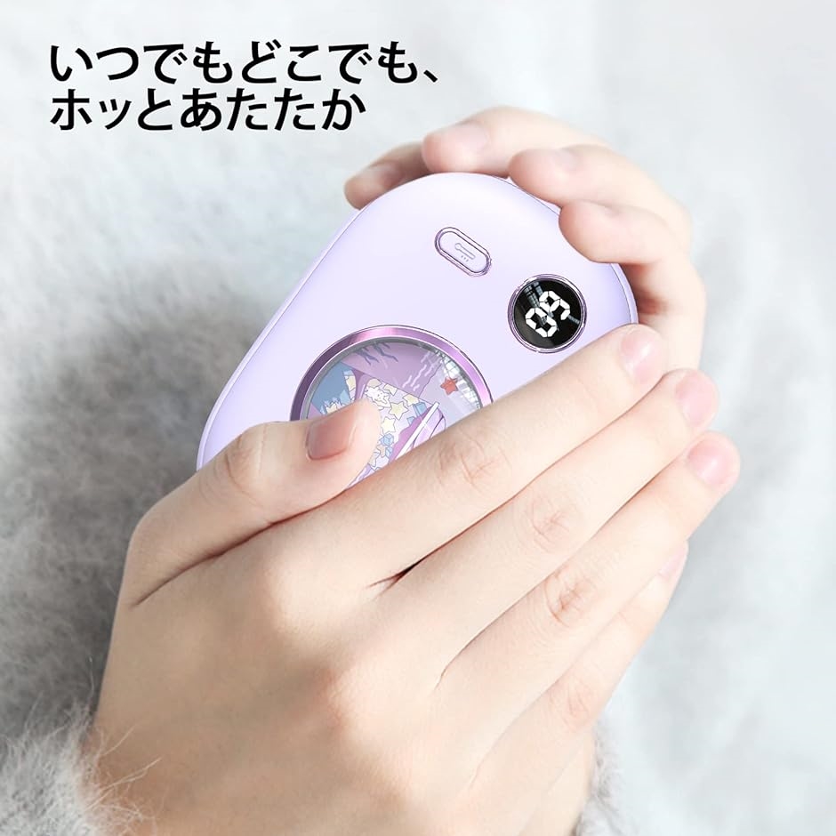 充電式カイロ カメラ型 電気あんか 1台2役 USB 小型 8000mAh モバイル