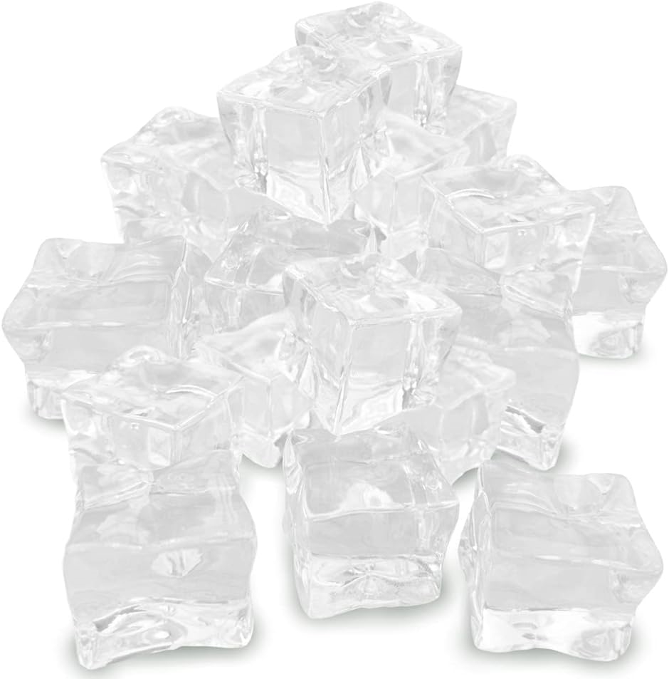 ディスプレイ アイス 角氷 サンプル アクリル 透明 25個セット 小道具 撮影用 3cm( 3cm（25個）)｜horikku