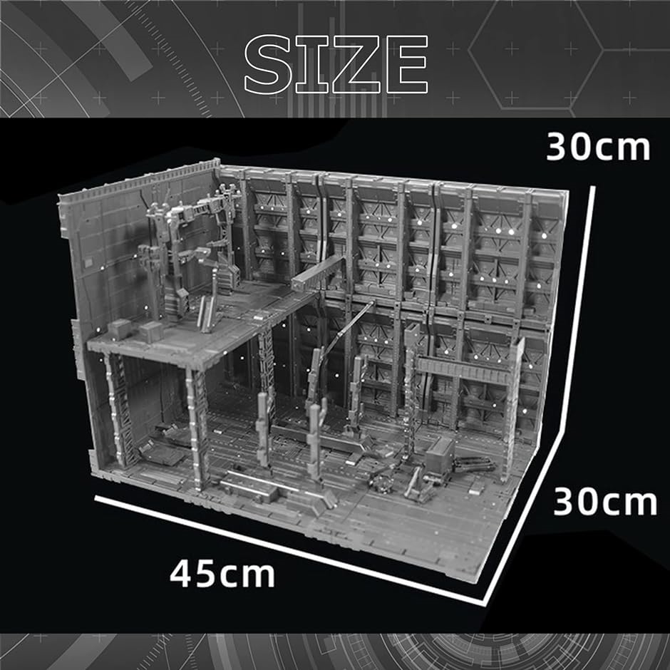 プラモデル ジオラマベース 格納庫 アクションベース ガンプラ( Type 37, 一部二階建て、幅45x奥行き30x高さ30cm) :  2b2ry5hk69 : スピード発送 ホリック - 通販 - Yahoo!ショッピング