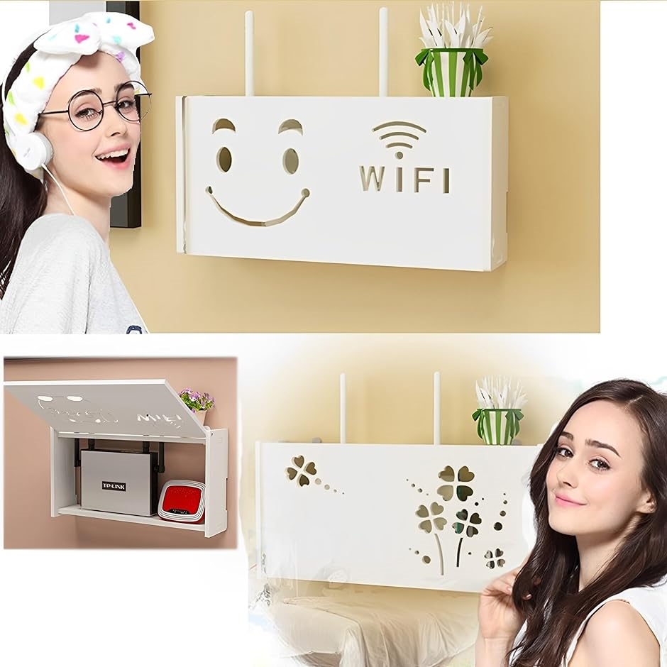 Wi-Fi ルーター 収納 感電防止 ケーブル 組み立て式 ボックス こども