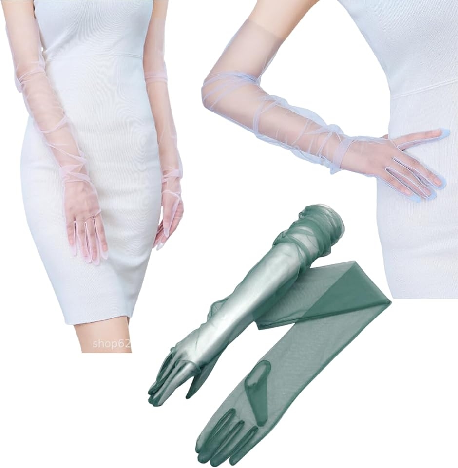 ロング グローブ オーガンジー シースルー ドレス 手袋 コスチューム