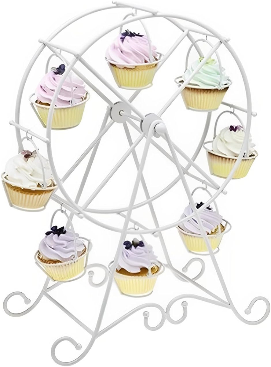 観覧車 型 デザート ケーキ ディスプレイ モアスタンド 8個 回転式