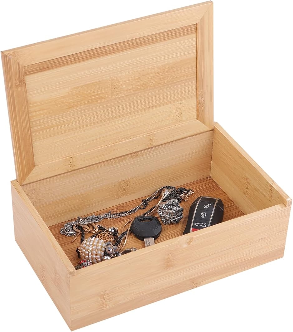 竹製 小物入れ 卓上 竹製ボックス 蓋付き 収納ケース 整理 収納