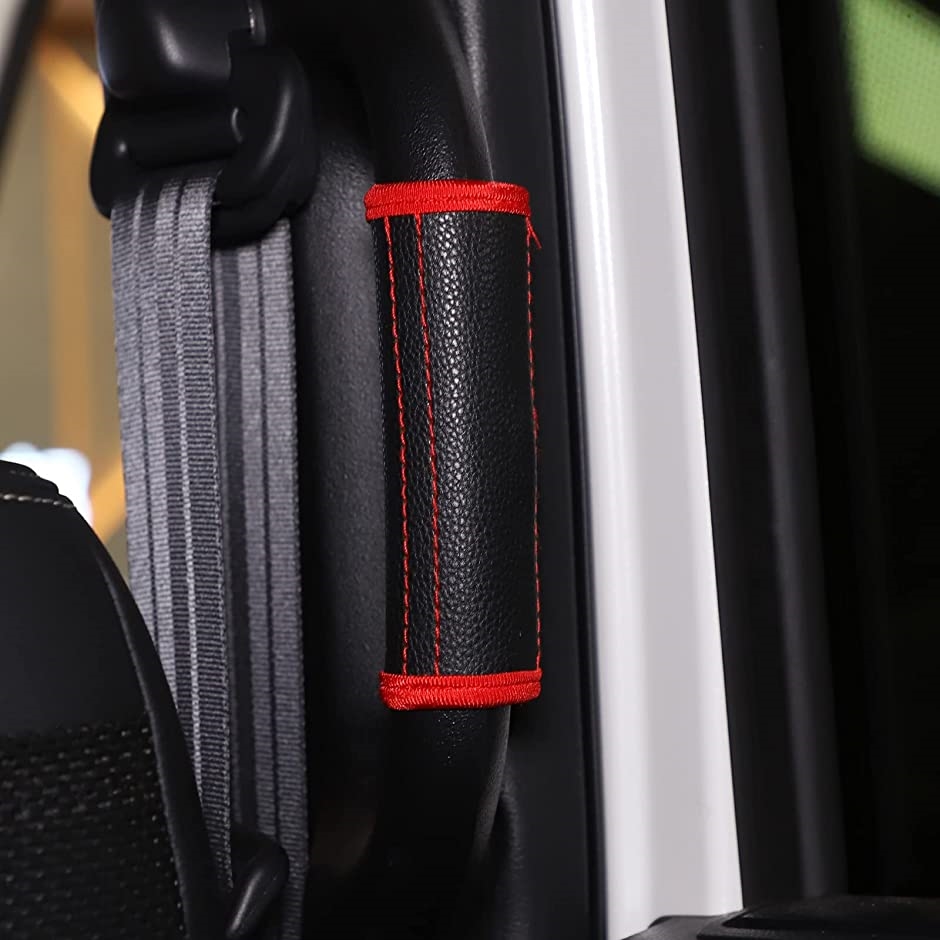 ホンダ N-BOX JF3 JF4 2017-2021に対応 車のB ピラーハンドル保護カバー 内装パーツ インテリア アクセサリー ２点セット  アクセサリー