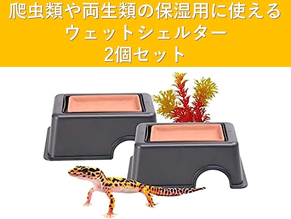 爬虫類両生類用シェルターと水入れ ３個セット 新品 - レイアウト用品