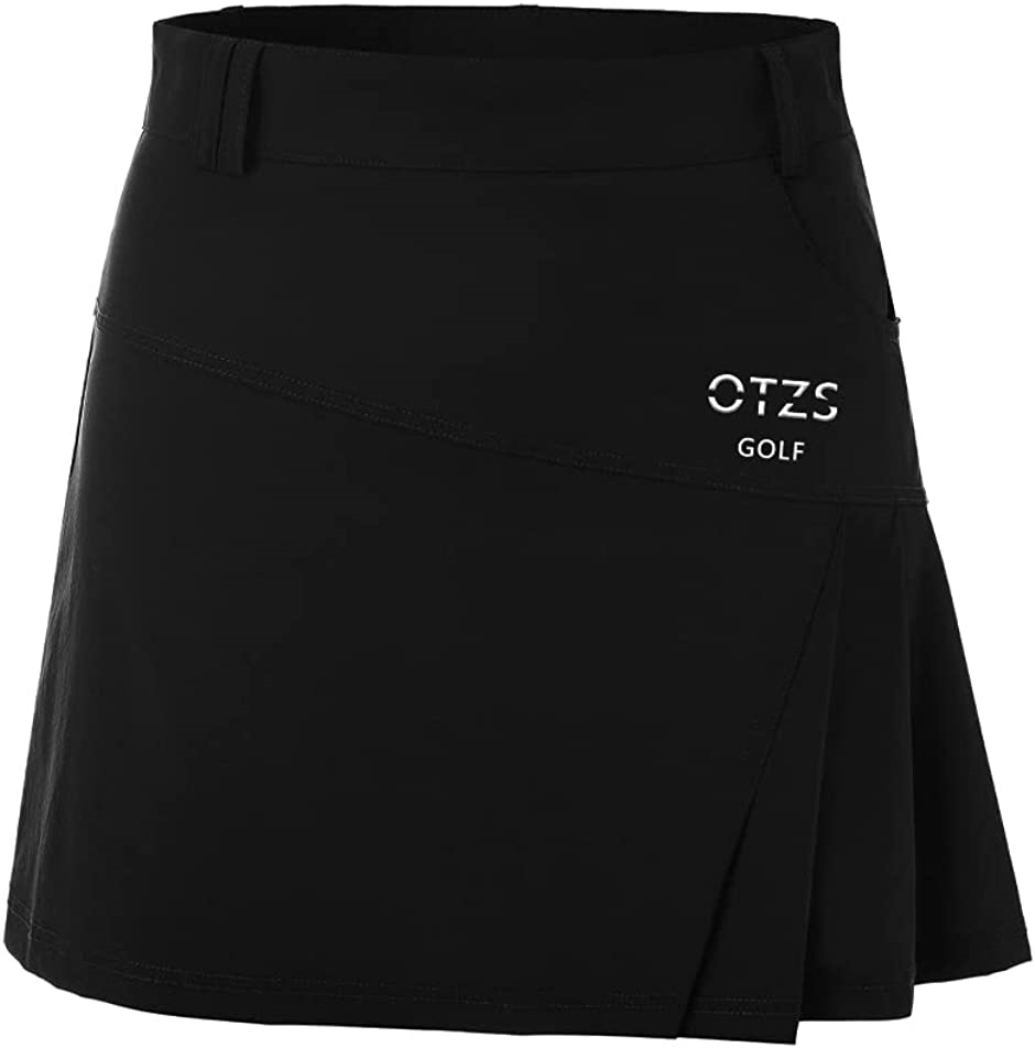 PXG ゴルフスカート ブラック S インナー付 スコート 黒 レディース 春夏 ゴルフスカート レディース ゴルフウェア テニス スコート おしゃれ