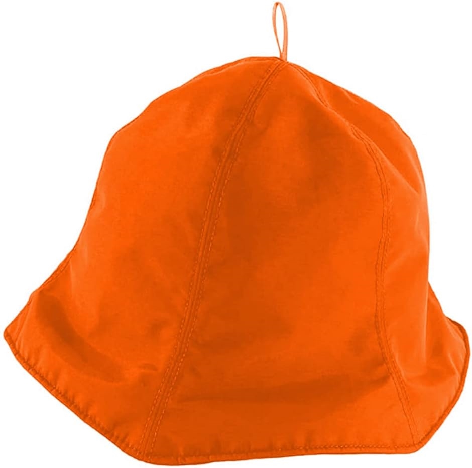 サウナハット メンズ レディース ナイロン サウナ帽子 フリーサイズ( オレンジ,  Free Size)｜horikku
