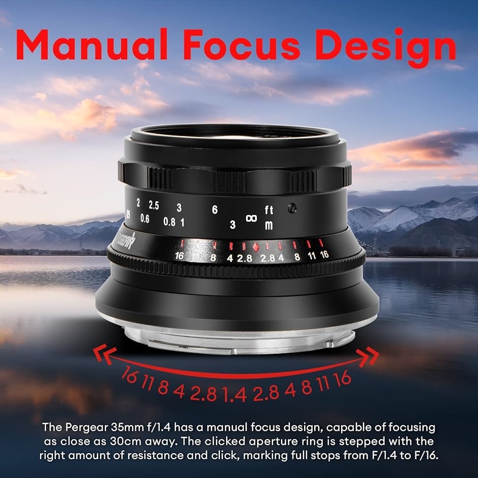 35mm F1.4 フルサイズ マニュアルフォーカスレンズ 単焦点レンズ