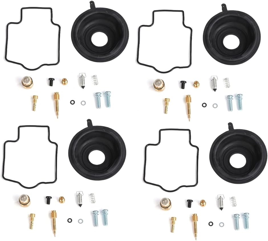 カワサキ 用 キャブレター オーバーホール ダイヤフラム リペアキット バリオス ZXR250 ZXR250R 等( ４個セット)