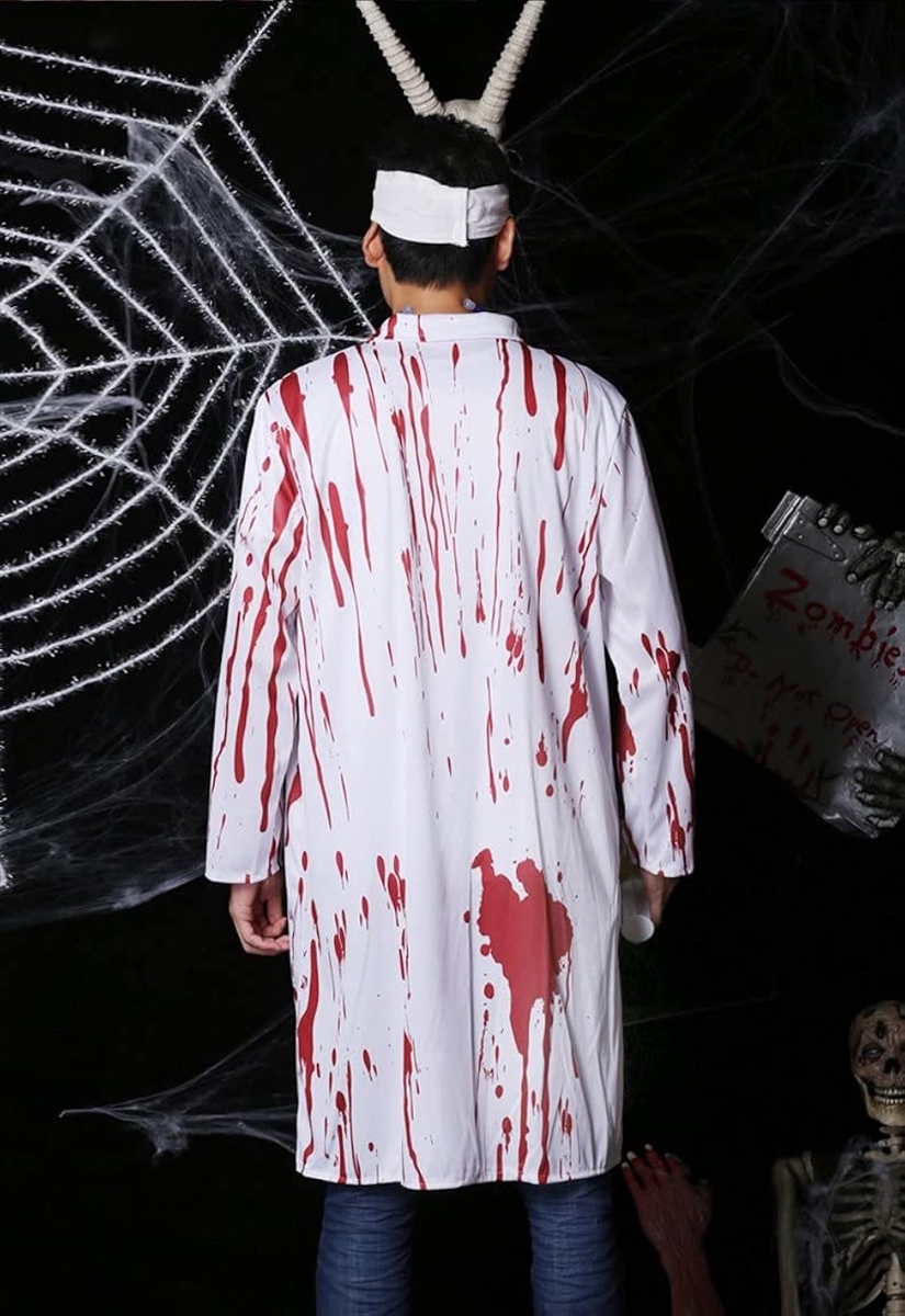 ゾンビドクター 医者 血まみれ ハロウィン コスチューム 制服 ＋ 聴診
