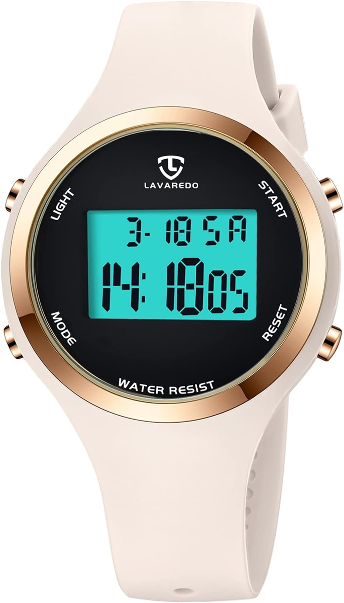 腕時計 レディース メンズ デジタル腕時計 男女兼用 子供腕時計 スポーツウォッチ MDM( 04-ホワイトグレー)