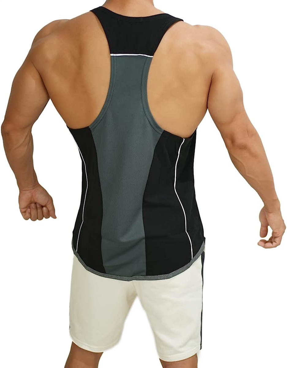 トレーニング タンクトップ Yバック ジム マッスル トレーニー